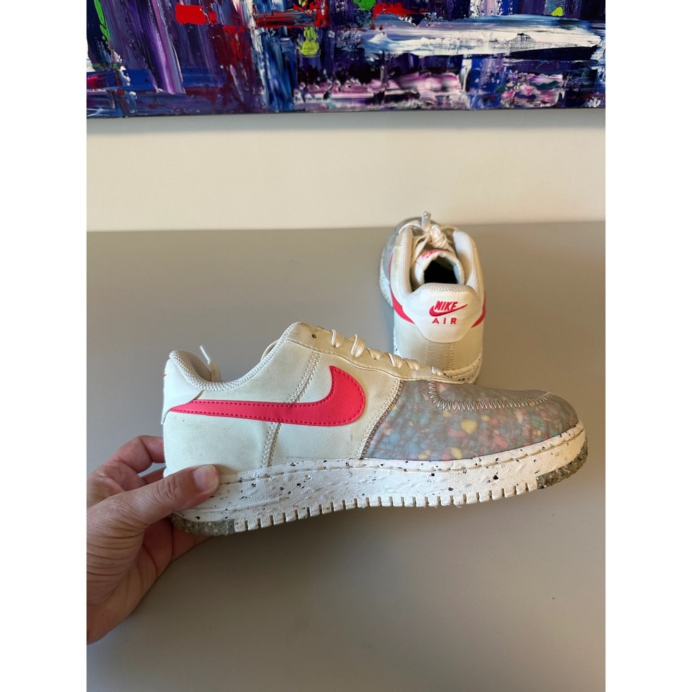 Nike Air Force 1 Crater Summit in White and Siren Red | Size 8.5‎